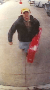 This man is wanted in connection with a stolen television at the MacArthur Walmart Sunday. 